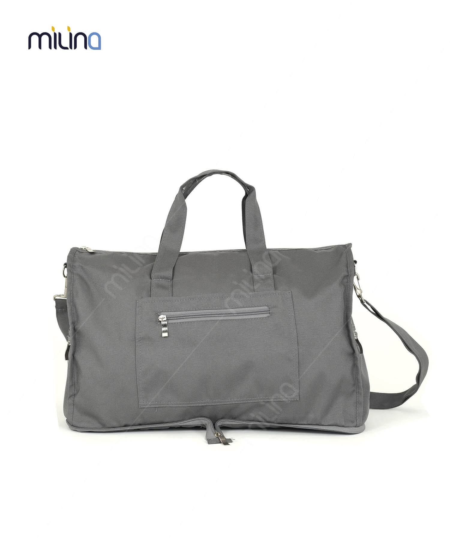 รับผลิตกระเป๋าผ้า กระเป๋าใส่ของเดินทางพับได้ ผ้า 300D PU พร้อมหูหิ้วและสายสะพาย - TB2004 รับผลิตกระเป๋าใส่ของเดินทางพับได้ กระเป๋าเสื้อผ้า ตามแบบ