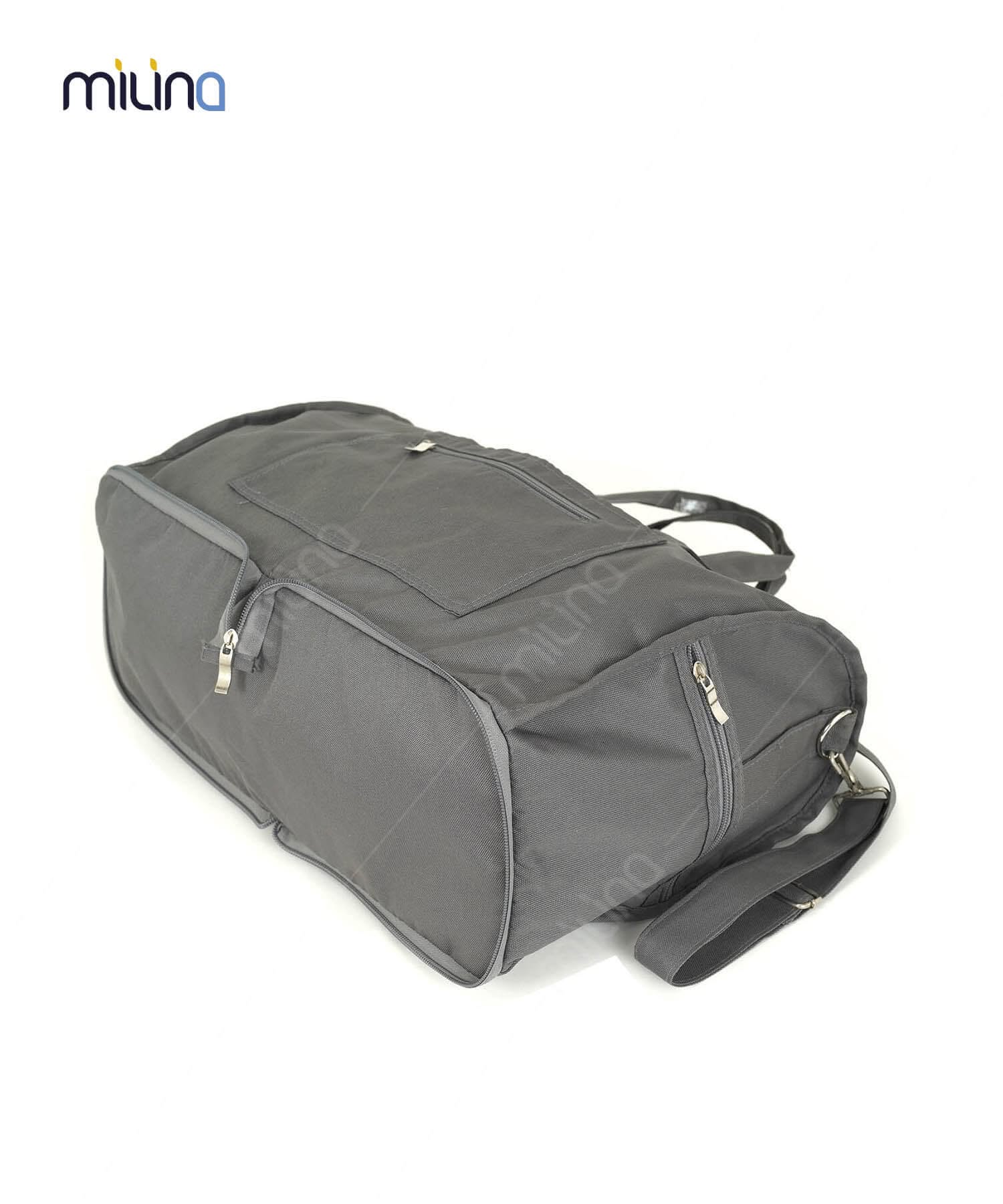 รับผลิตกระเป๋าผ้า กระเป๋าใส่ของเดินทางพับได้ ผ้า 300D PU พร้อมหูหิ้วและสายสะพาย - TB2004 รับผลิตกระเป๋าใส่ของเดินทางพับได้ กระเป๋าเสื้อผ้า ตามแบบ